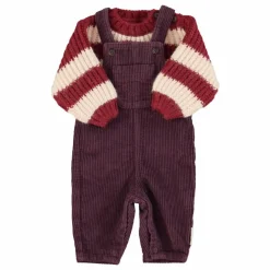 Pull Rayé Laine | Bordeaux
