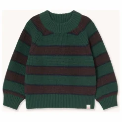 Pull Rayé Laine | Vert
