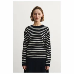 Pull Rayé Laine Mérinos - Collection Femme | Ecru