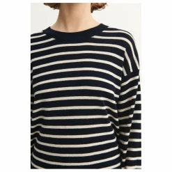 Pull Rayé Laine Mérinos - Collection Femme | Ecru