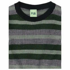 Pull Rayé Maille Fine Laine de Mérinos | Bleu marine
