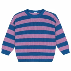 Pull Rayures Coton Bio | Rose
