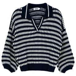 Pull Rayures Sablon | Bleu marine