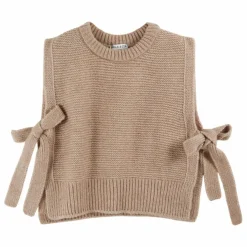 Pull Sans Manches Columbia Laine Mérinos Extra Fine | Beige