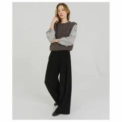 Pull Sans Manches Djoan Alpaga | Gris anthracite