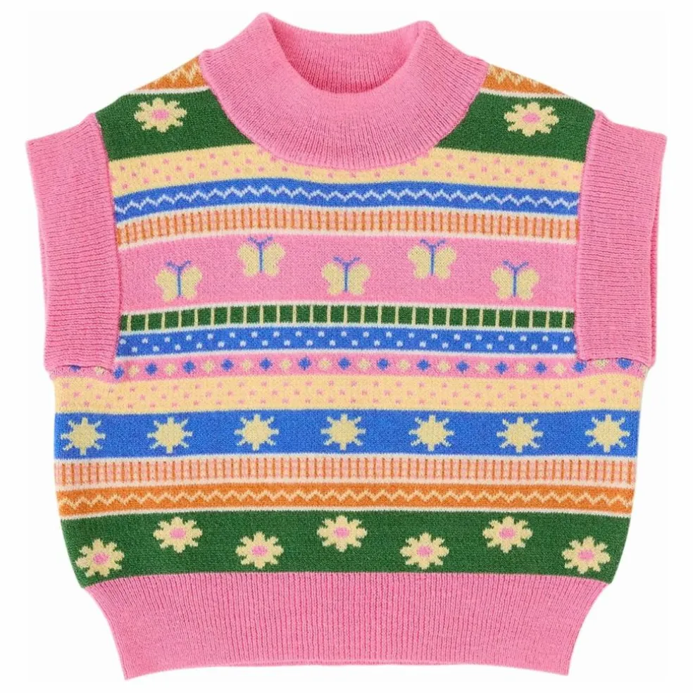 Pull Sans Manches Flutter By | Rose
