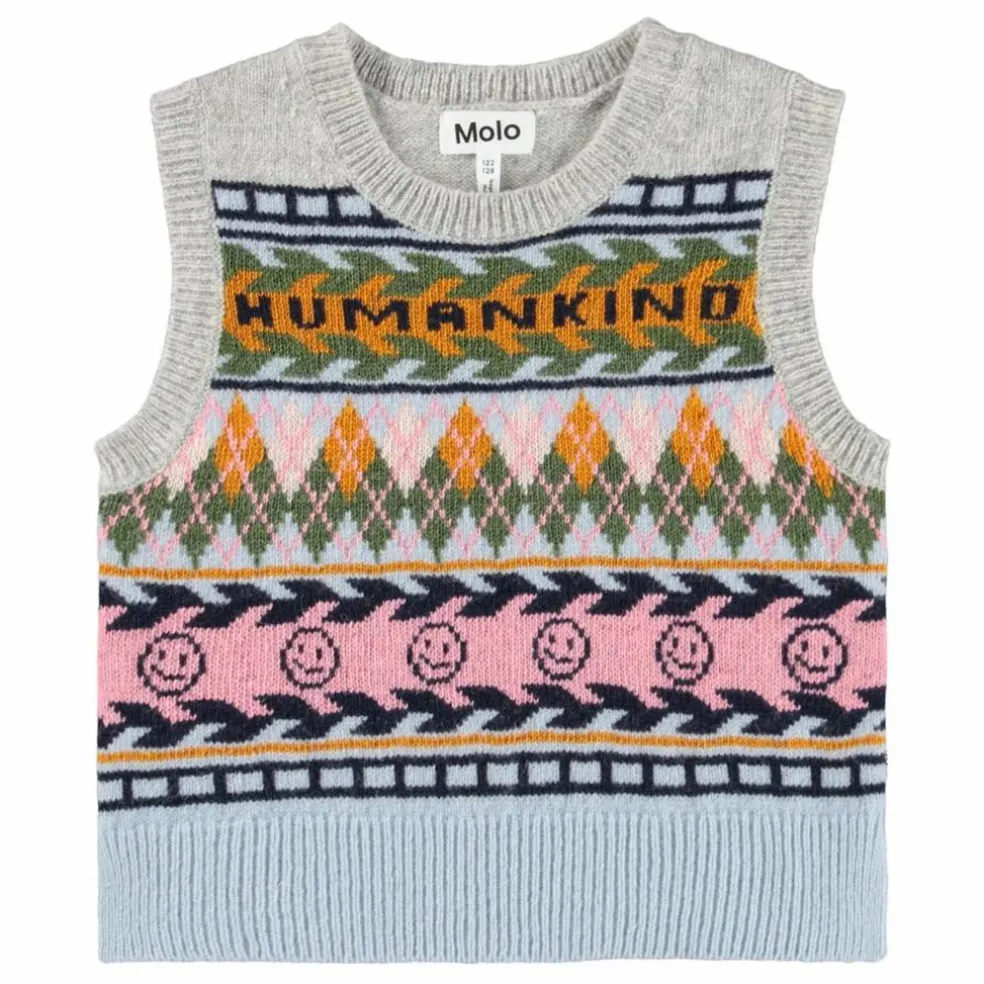 Pull Sans Manches Grace Laine | Gris