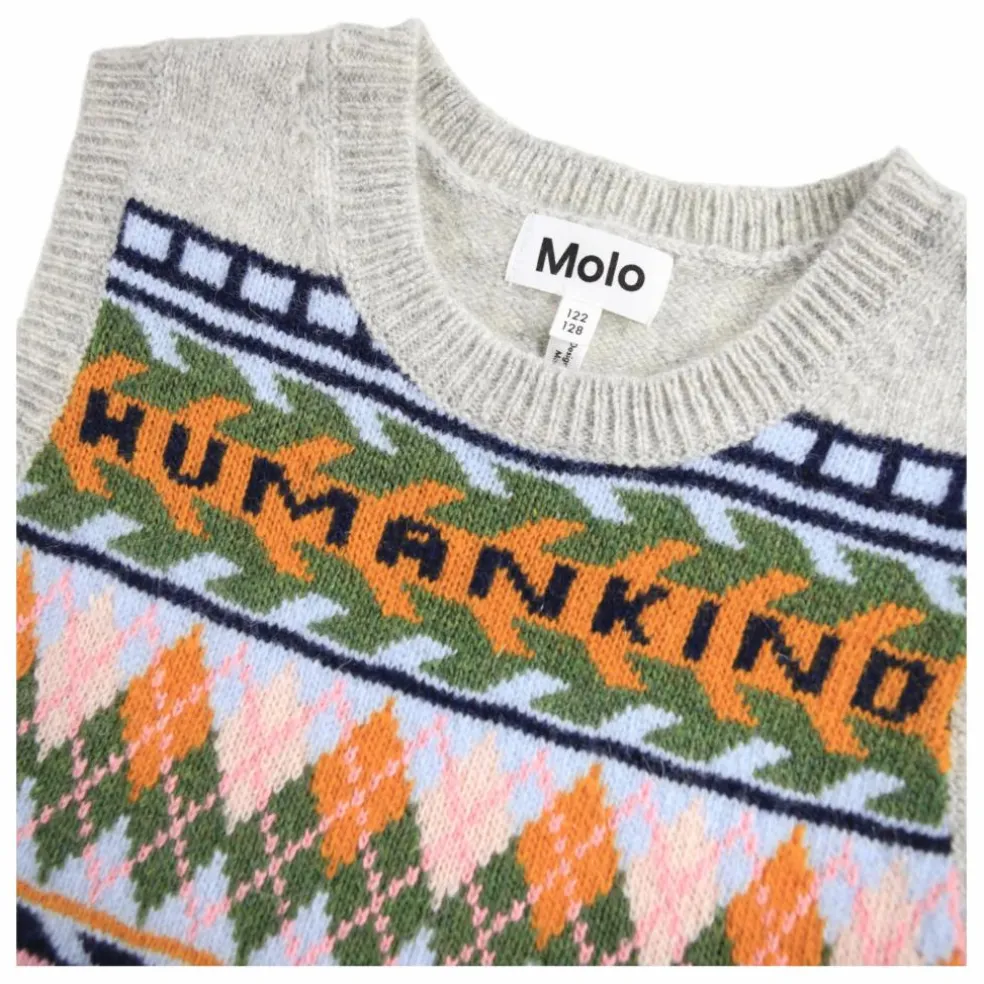 Pull Sans Manches Grace Laine | Gris