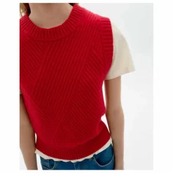 Pull Sans Manches Kaia Laine | Rouge