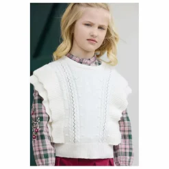 Pull Sans Manches Laine | Nacre