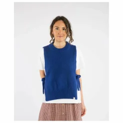 Pull Sans Manches Laine | Bleu