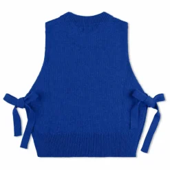 Pull Sans Manches Laine | Bleu
