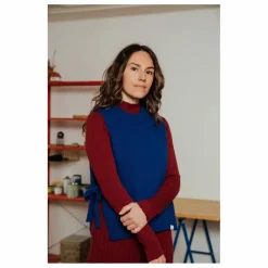 Pull Sans Manches Laine | Bleu