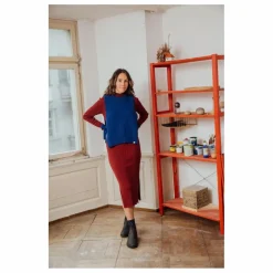 Pull Sans Manches Laine | Bleu