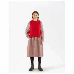 Pull Sans Manches Laine | Rouge