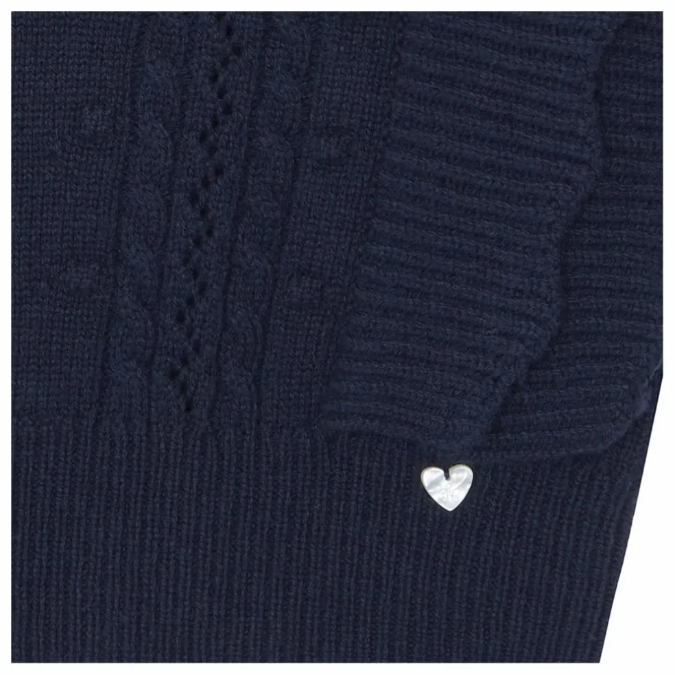 Pull Sans Manches Laine | Bleu marine