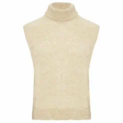 Pull Sans Manches Laine Vierge et Mohair | Ecru