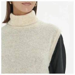 Pull Sans Manches Laine Vierge et Mohair | Ecru