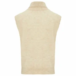 Pull Sans Manches Laine Vierge et Mohair | Ecru