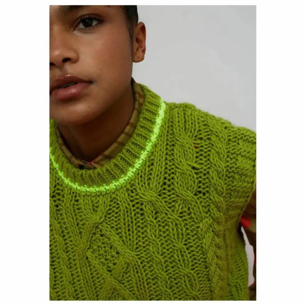 Pull Sans Manches Nest | Vert pistache
