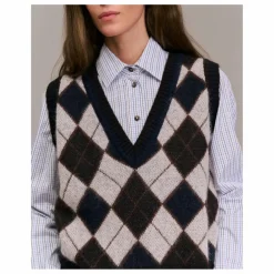 Pull Sans Manches Pasco Alpaga | Ecru