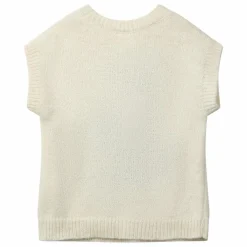 Pull Sans Manches Paws Laine | Ecru