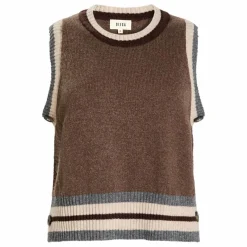 Pull Sans Manches Pumio Laine Mérinos Extra Fine | Taupe