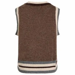 Pull Sans Manches Pumio Laine Mérinos Extra Fine | Taupe