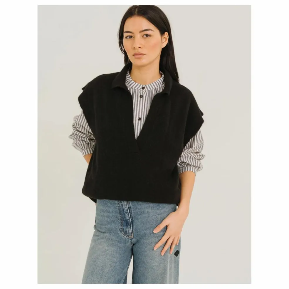 Pull Sans Manches Uxue | Noir