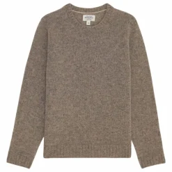 Pull Shetland Laine | Beige foncé