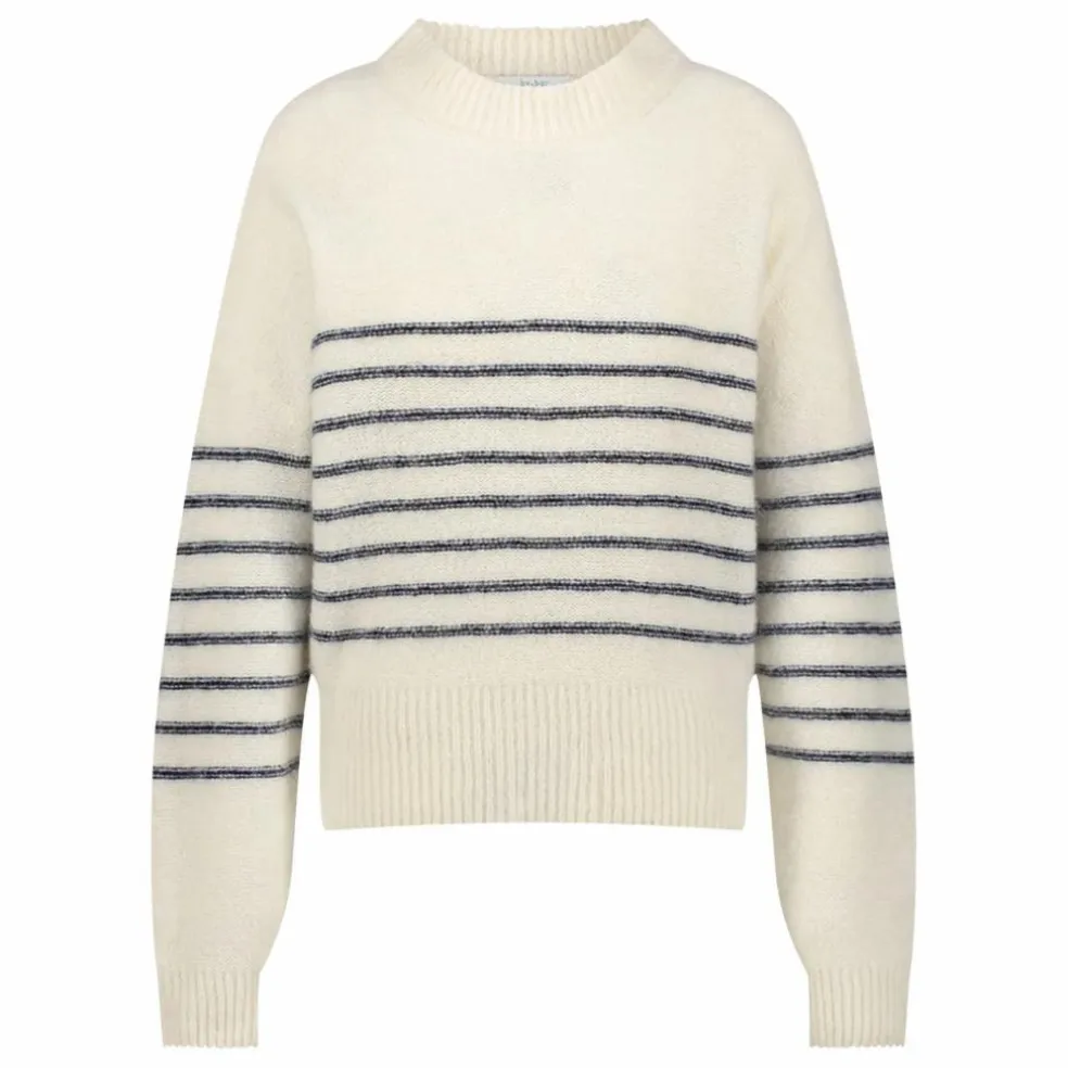 Pull Sonny Rayé | Blanc