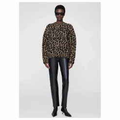 Pull Sydney Léopard Laine et Alpaga | Marron