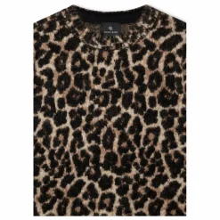Pull Sydney Léopard Laine et Alpaga | Marron
