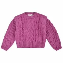 Pull Torsadé Anikalia Laine | Framboise