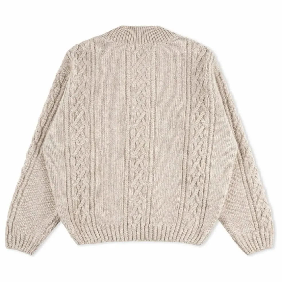 Pull Torsadé Laine | Grège