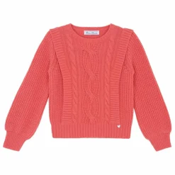 Pull Torsades Laine | Corail