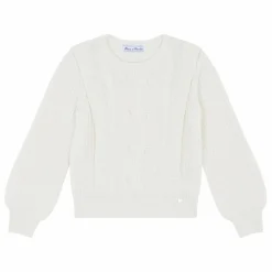 Pull Torsades Laine | Nacre