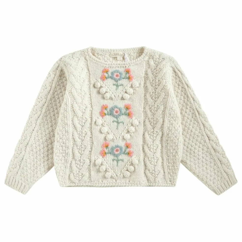 Pull Vinia Fleurs | Ecru