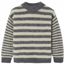 Pull Vitow Rayé Alpaga | Gris
