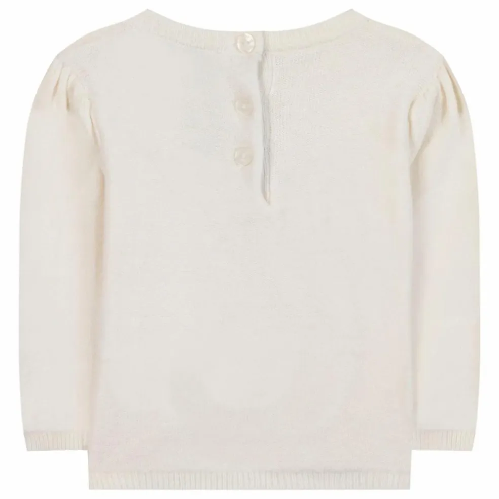 Pull Vollants Laine | Nacre