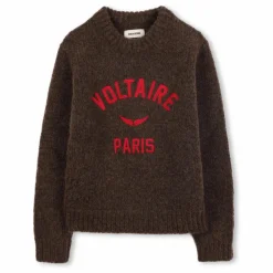 Pull Voltaire Paris Laine | Marron