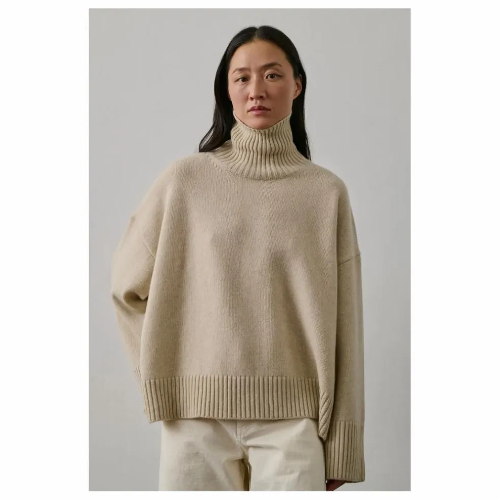 Pull William Laine Mérinos | Ecru chiné