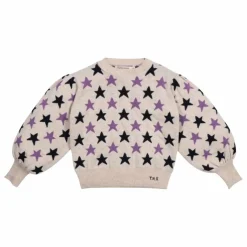 Pull Ximena Etoiles Laine et Fibres Recyclées | Beige