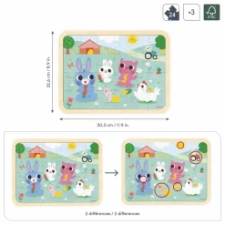 Puzzle à la ferme - 24 pièces