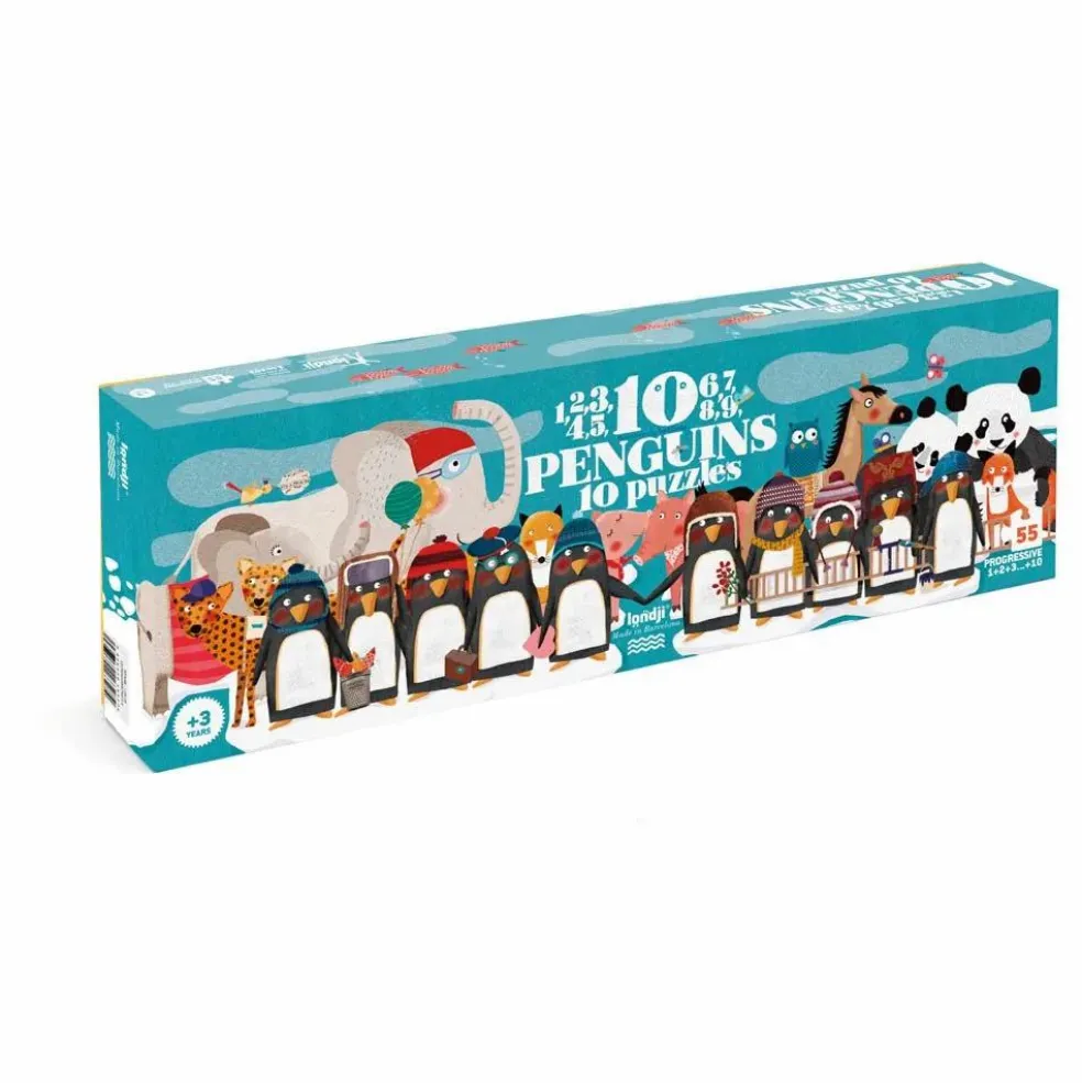 Puzzle 10 pingouins
