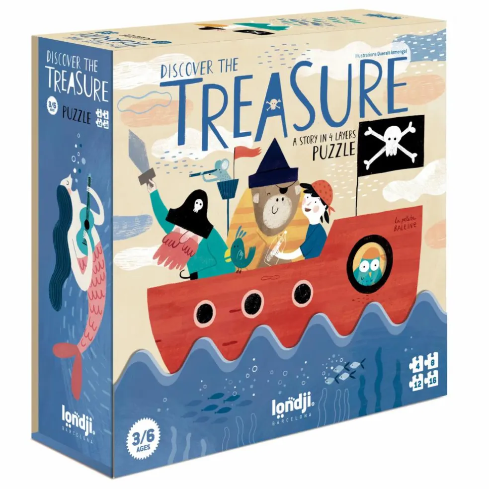 Puzzle à superposer Discover the treasure - 40 pièces
