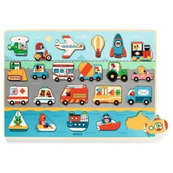 Puzzle en bois Vroum