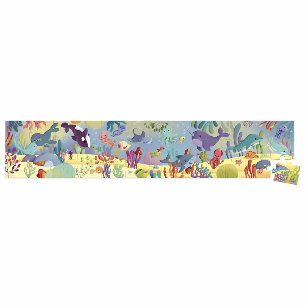 Puzzle frise Les animaux marins - 36 pièces