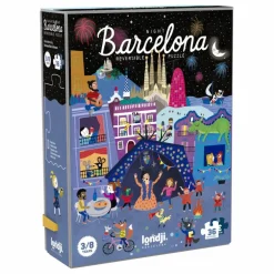 Puzzle recto verso Nuit Jour Barcelona