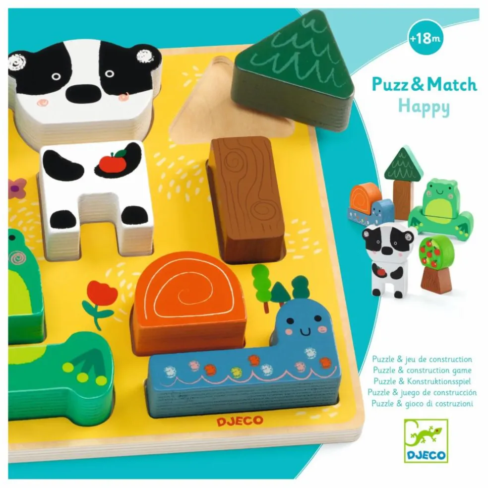 Puzzle relief Match Happy